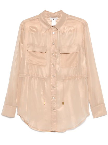 Laminated Georgette Shirt