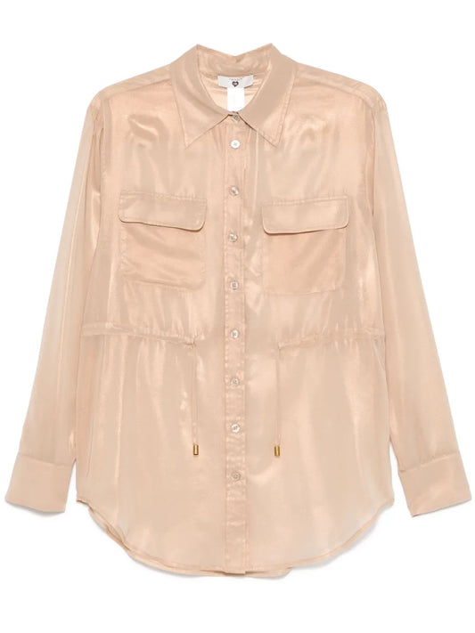 Laminated Georgette Shirt