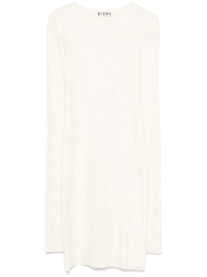Long-Sleeve Crew-Neck Mini Dress