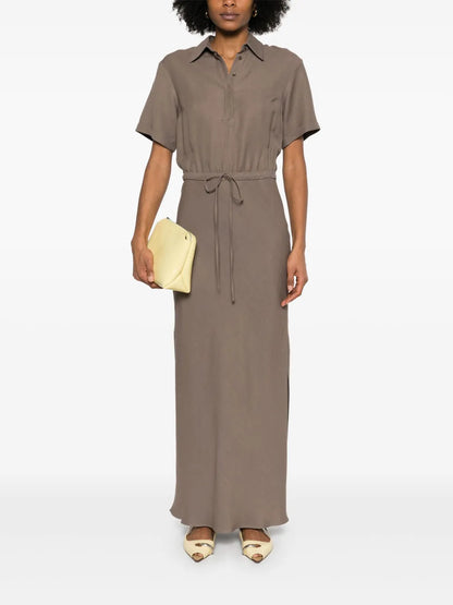 Twill Maxi Dress