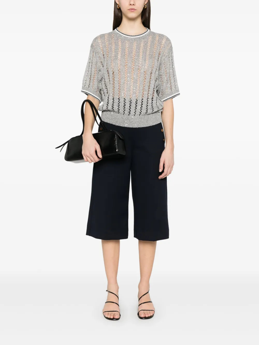 Sequinned Knit Top