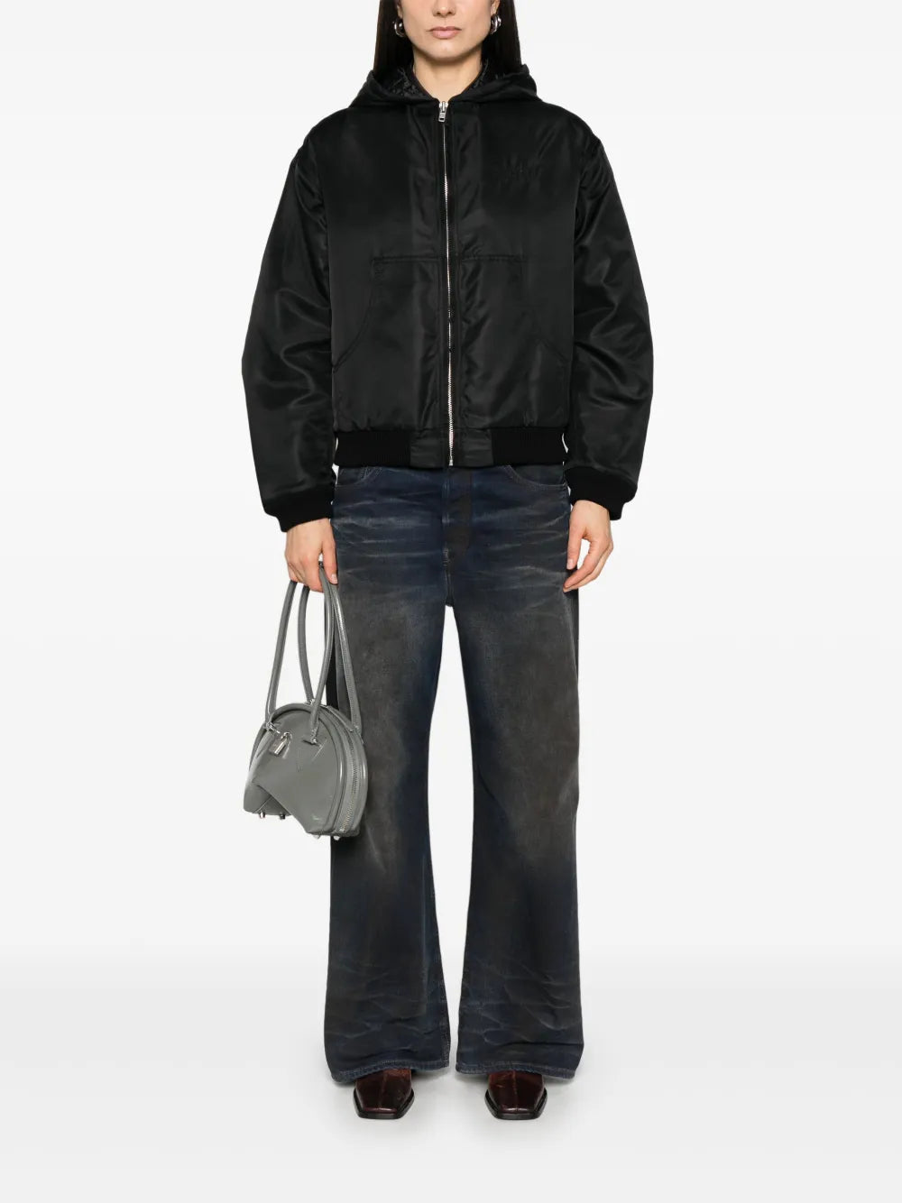 Numbers Motif-Embroidered Jacket