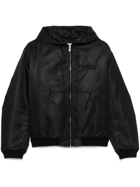 Numbers Motif-Embroidered Jacket
