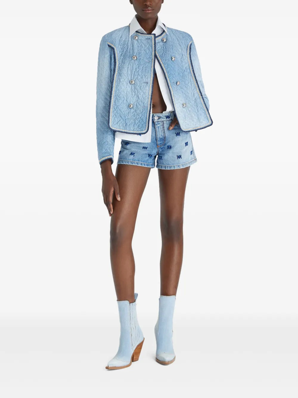 Double-Breasted Quilted Jacket