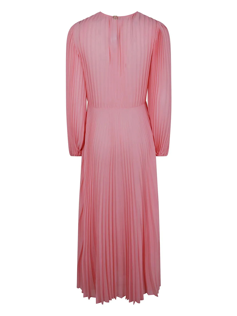 Pleated Georgette Midi Dress