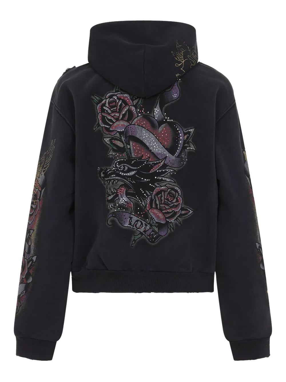 Tacky Tattoo Distressed Hoodie