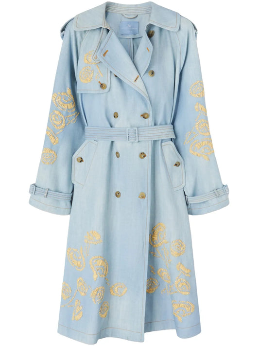 Denim Trench Coat