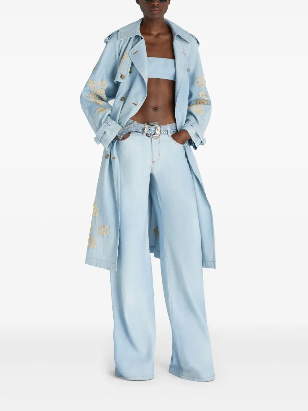 Denim Trench Coat