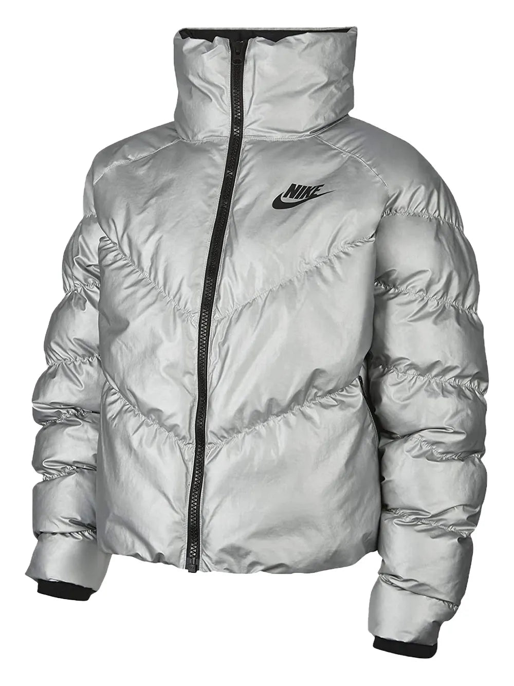 Sportswear Synthetic Fill Shine "Silver/Black" Jacket