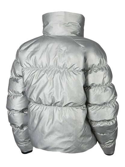 Sportswear Synthetic Fill Shine "Silver/Black" Jacket