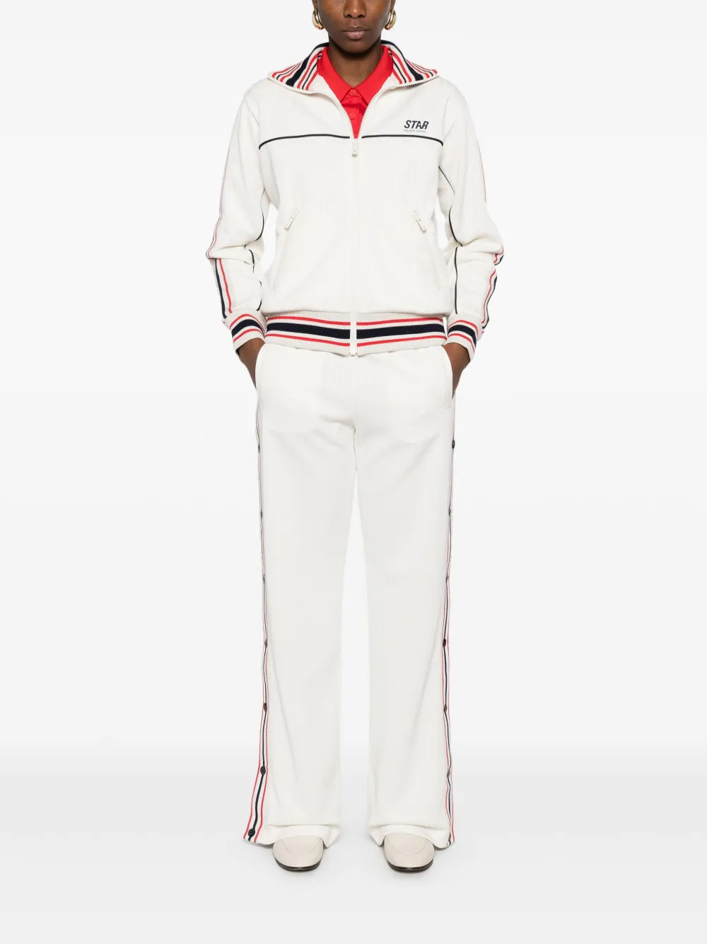 Striped-Trim Jacket
