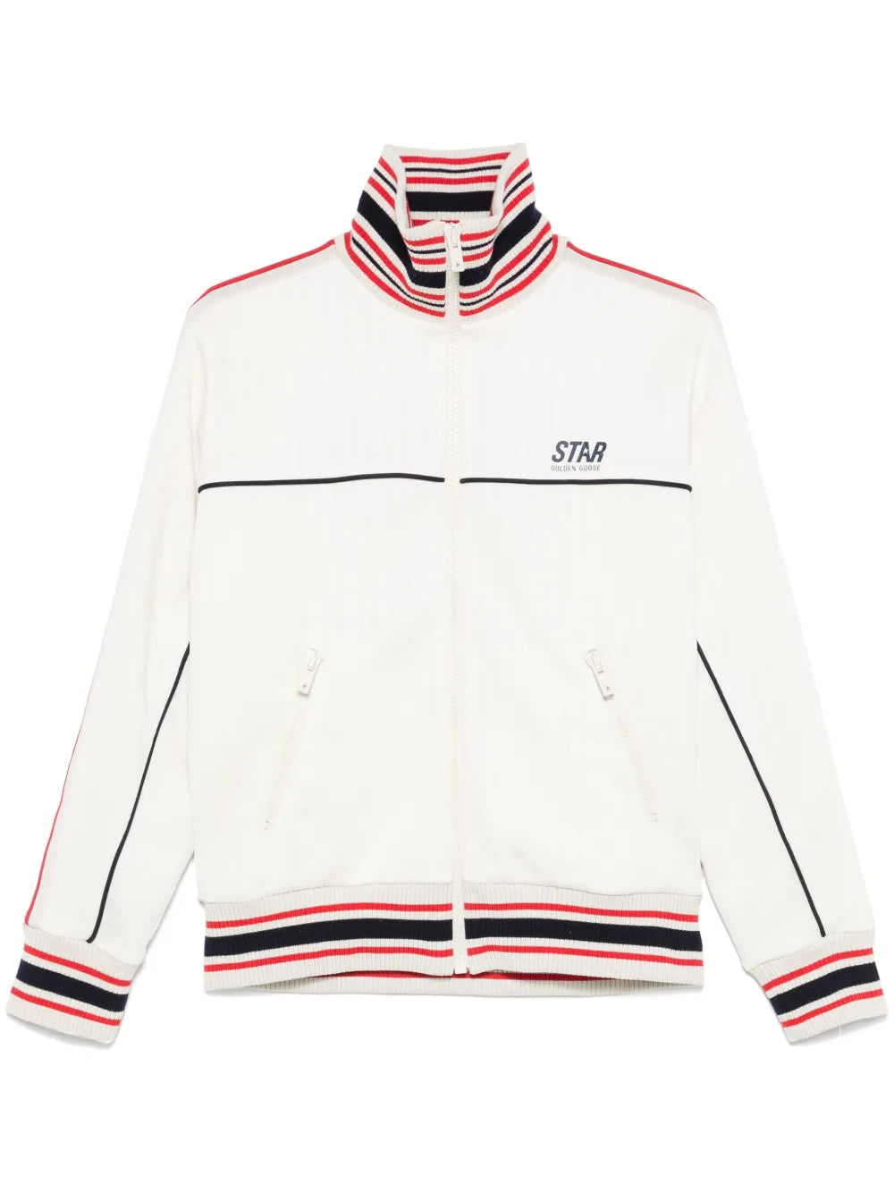 Striped-Trim Jacket