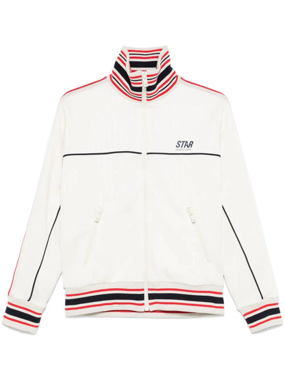 Striped-Trim Jacket