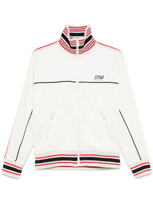Striped-Trim Jacket