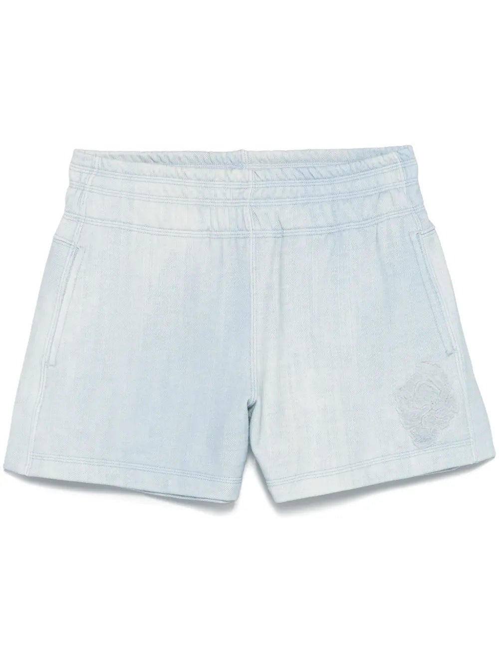 Floral-Appliqué Shorts
