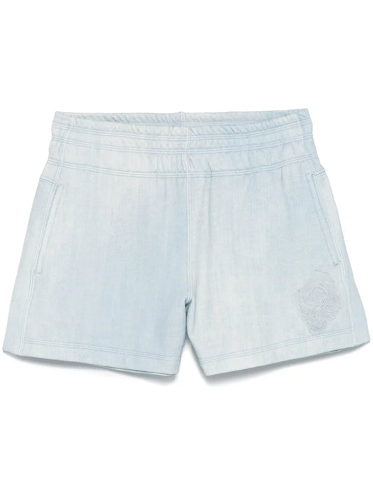 Floral-Appliqué Shorts