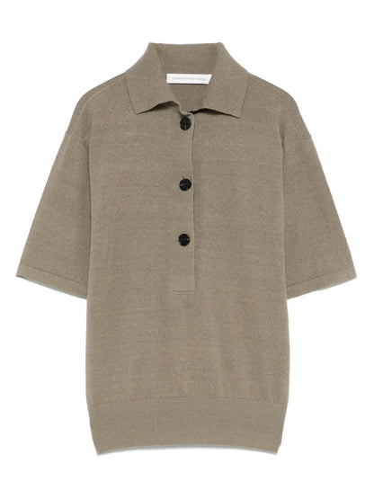 Knitted Polo Top