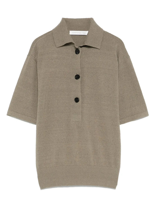 Knitted Polo Top