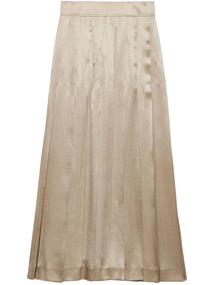 Satin Crepe Skirt