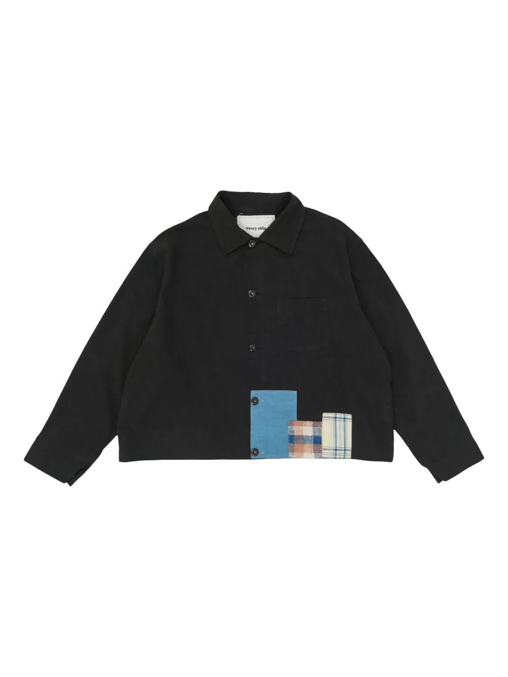 Patchwork-Detail Overshirt