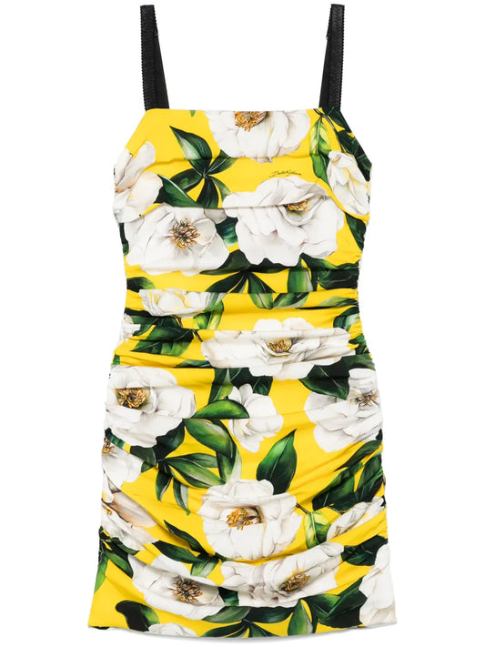 Floral-Print Mini Dress