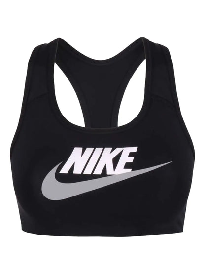 Dri-Fit Swoosh Medium-Support "Black/White" Sports Bra