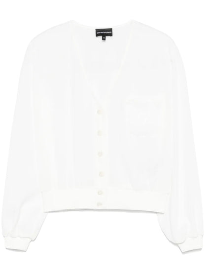 Logo-Embroidered Blouse