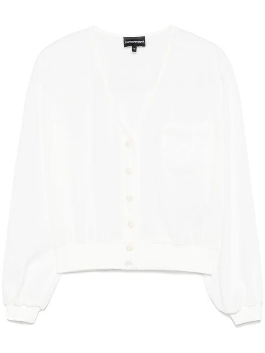Logo-Embroidered Blouse