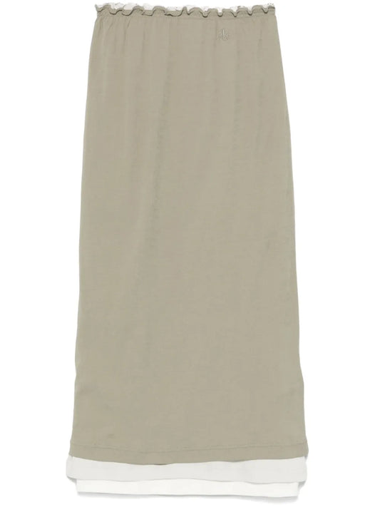 + Cotton Midi Skirt