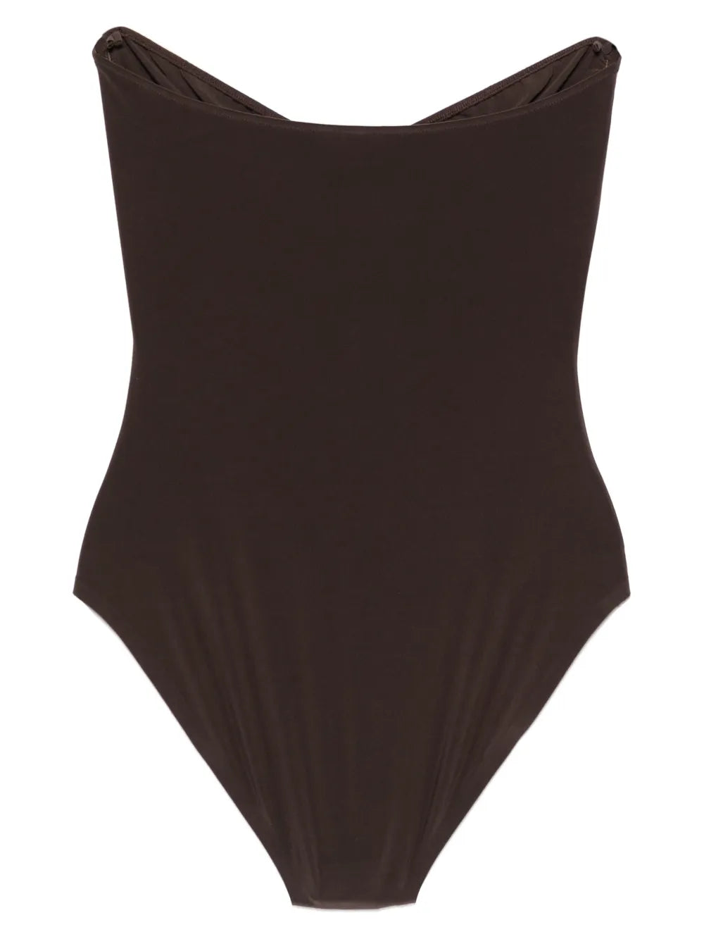Strapless Shirred Swimsuit