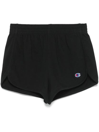 Logo-Patch Cotton Shorts