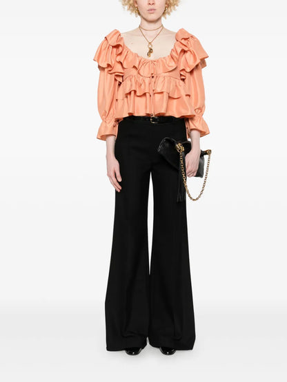 Flared Tailored Trousers