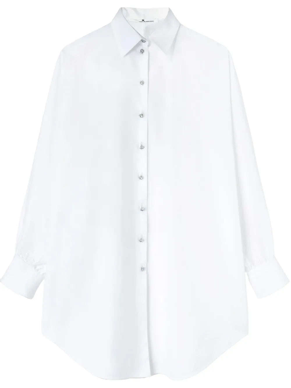 Jewelled-Buttons Poplin Shirt