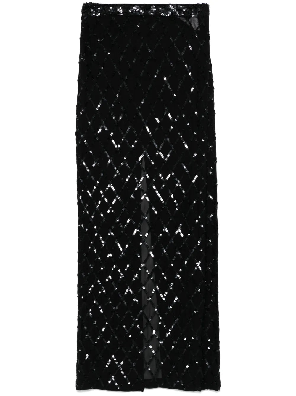 Sequin-Embellished Maxi Skirt