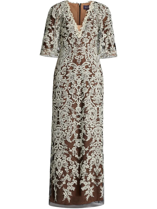 Lace-Overlay Dress