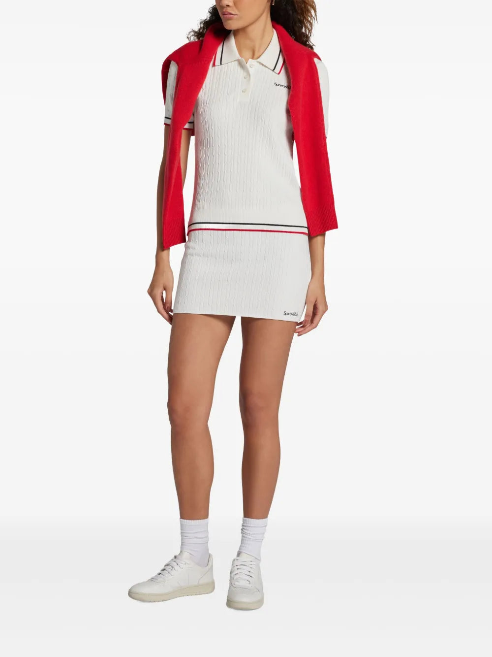Serif Logo-Embroidered Mini Skirt