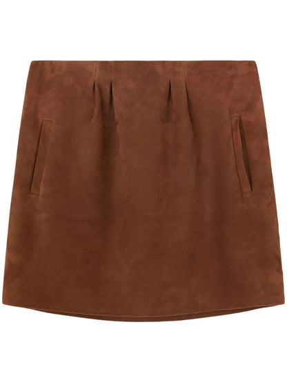 Suede Mini Skirt