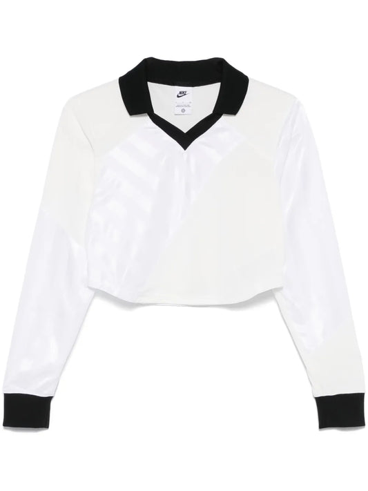 Long-Sleeve Crop Top