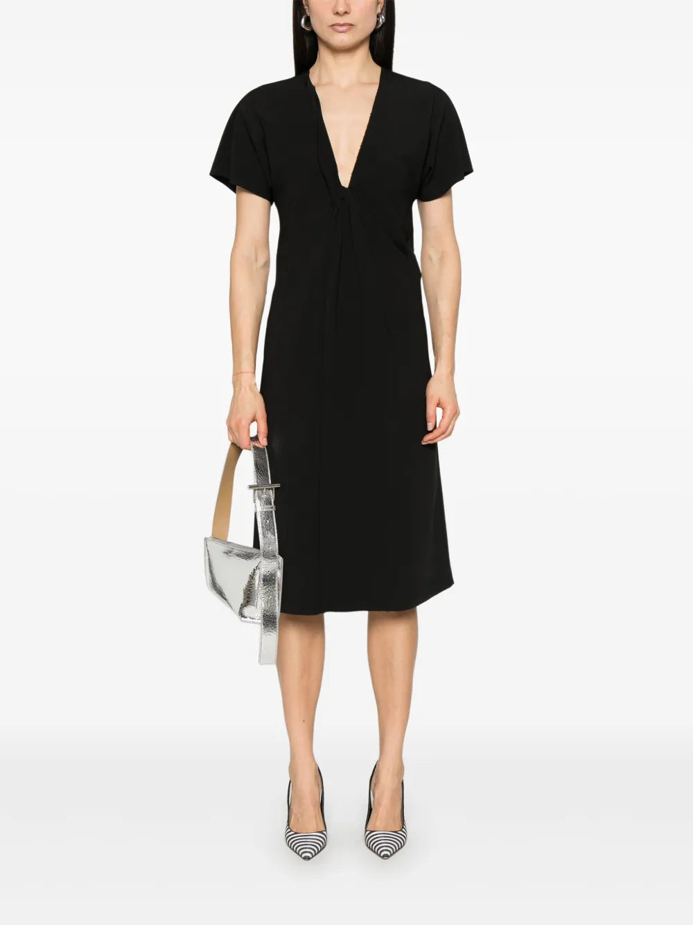 Gathered Midi Dress