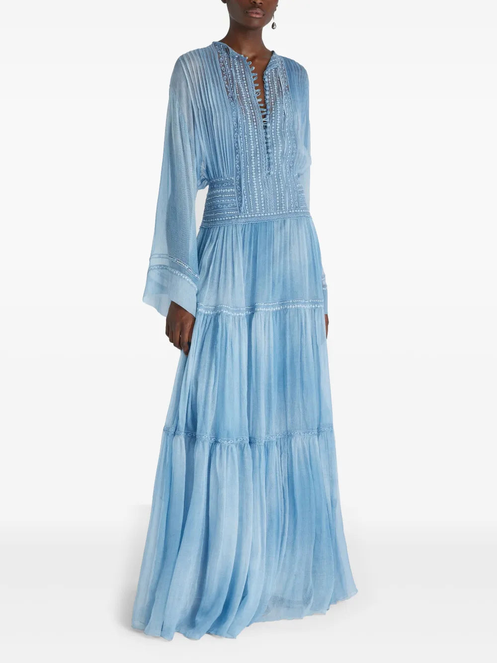 Lace-Detailing Maxi Dress