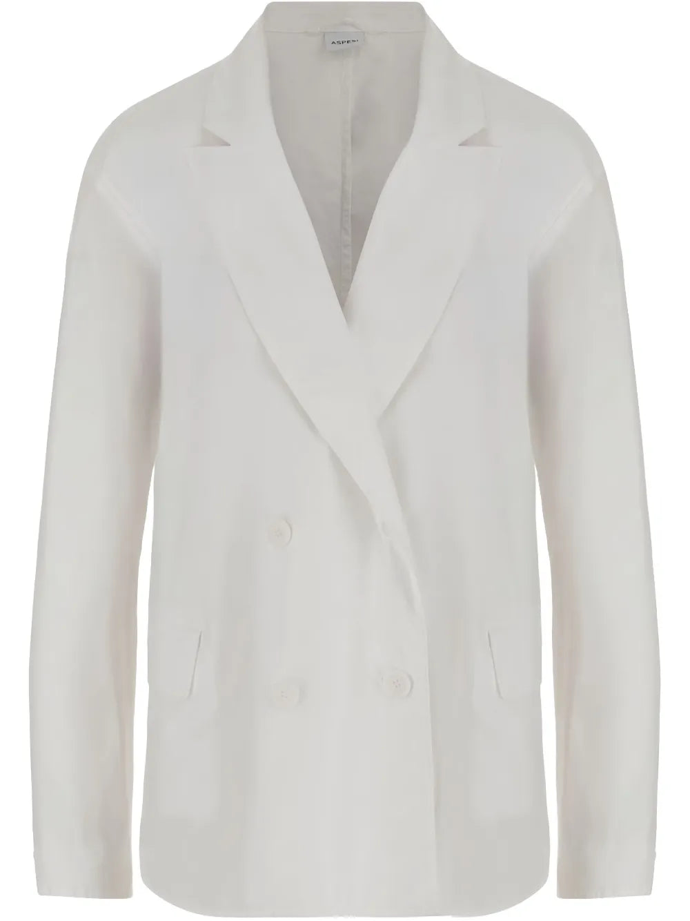 Double-Breasted Cotton Blazer