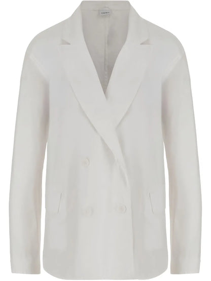 Double-Breasted Cotton Blazer