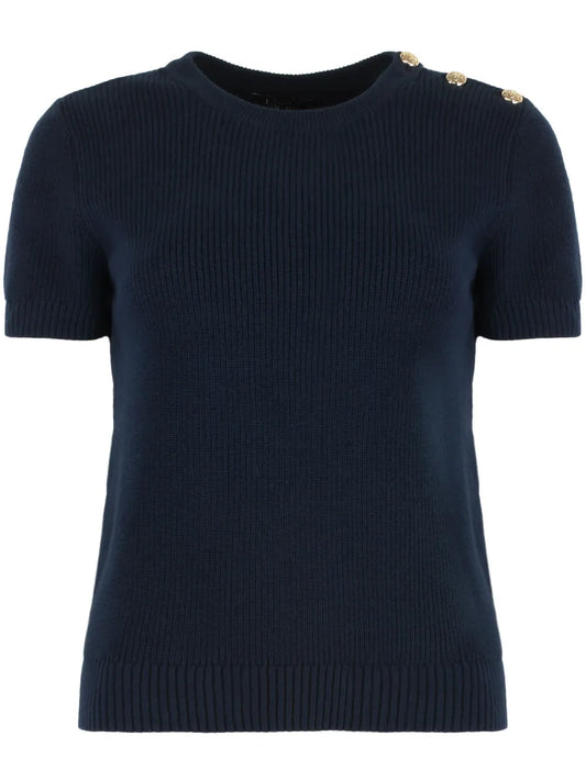 Ribbed-Knit T-Shirt