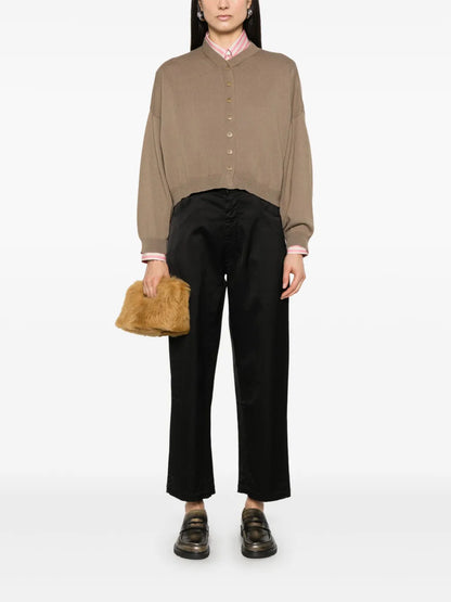 Satin Straight-Leg Trousers