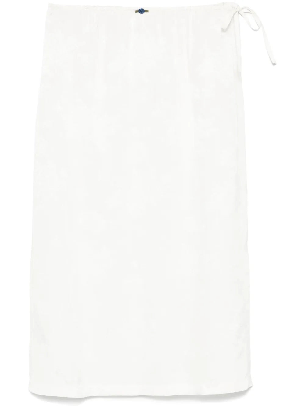 Floral-Jacquard Midi Skirt