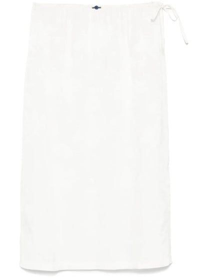Floral-Jacquard Midi Skirt
