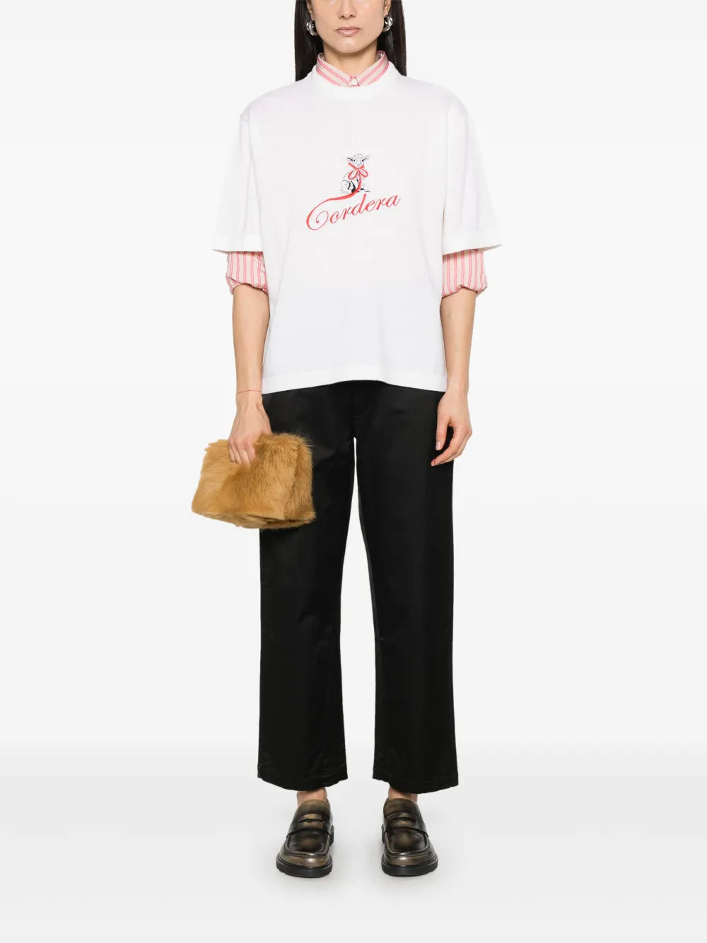 Logo-Embroidered Merino T-Shirt