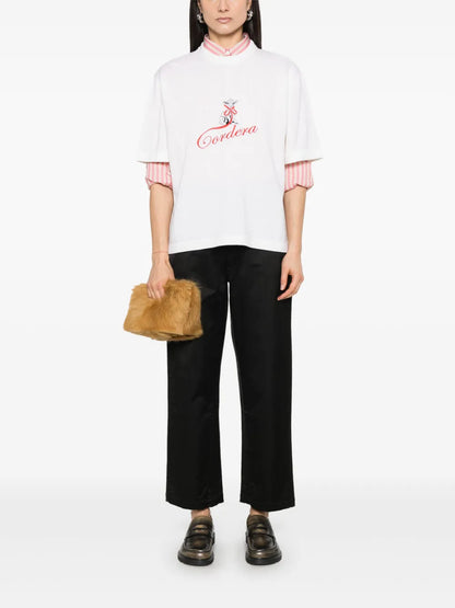 Logo-Embroidered Merino T-Shirt