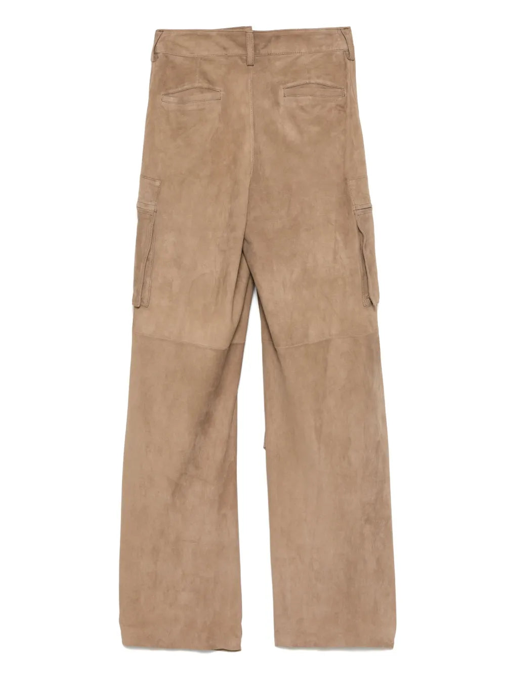 Suede Cargo Trousers