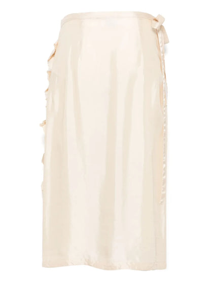 Wrap-Design Midi Skirt